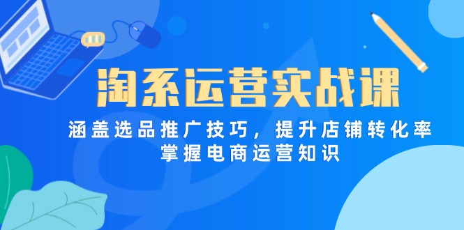 （14427期）淘系运营实战课，涵盖选品推广技巧，提升店铺转化率，掌握电商运营知识-艾云网创
