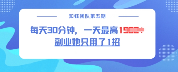 副业她只用了1招，每天30分钟，无脑二创，一天最高1.5k-艾云网创